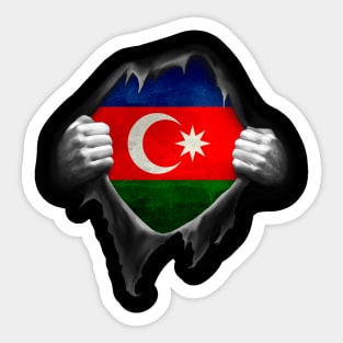 Azerbaijan Flag Azerbaijani Roots DNA Pride Gift Sticker